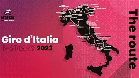 giro d'italia 2023 tappe